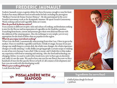 Diner de Gala Jordanie - Frederic Jaunault MOF Primeur Fruits Legumes