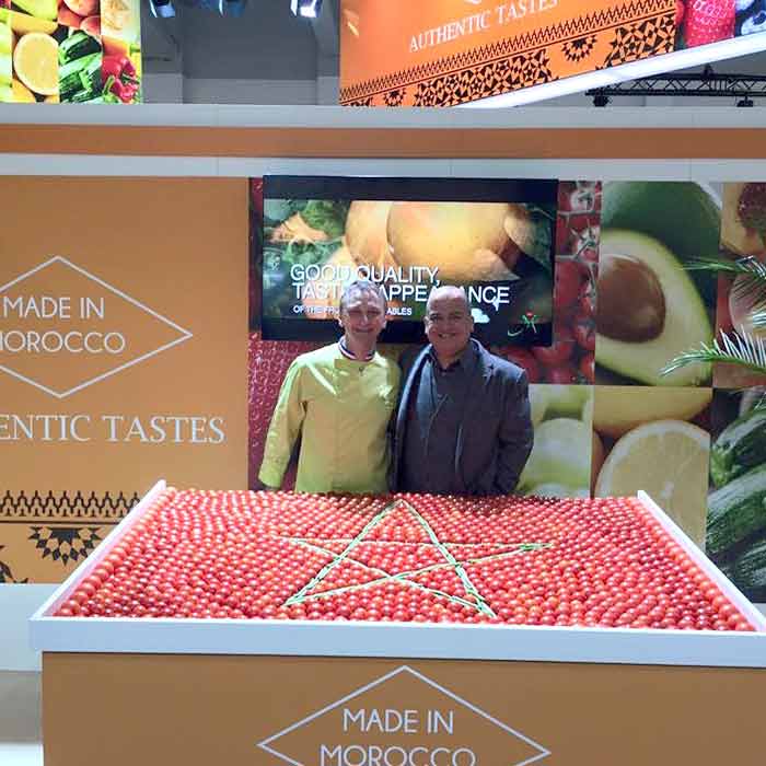 Évènement Fruit Logistica Berlin Création pour le Maroc - Frederic Jaunault MOF primeur Fruits Legumes